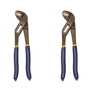 tata agrico water pump plier 7 inch 250mm  adjustable groove joint plier with 7 position size adjustment  heavy duty plumber tool with non-slip cushion grip for pipes nuts amp bolts blue 2 pcs