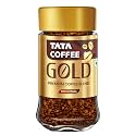 Tata Coffee Gold Original, Instant & Pure Coffee Jar, 50g, Freeze-Dried, Rich & Strong, Specially Sourced Robusta and Arabica bean