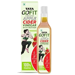tata gofit himalayan apple cider vinegar 500ml with mother of vinegar naturally fermented raw unfiltered amp unpasteurized 6-in-1 benefits source of iron rich in potassium