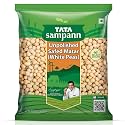 Tata Sampann Unpolished Safed Matar (White Peas), 500g, Select Grains, Dried Peas, White Ragda Chana, Vatana, Sukhe Matar, Chef Recommended