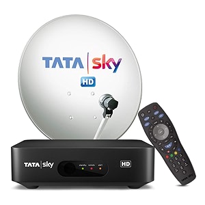 tata sky hd set-top box with 1 month fta free to air plan