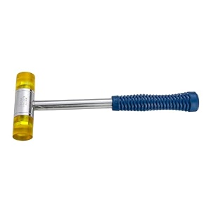 tata soft face hammer 30mm  non-marring dual head oil-grease-water resistant nickel chrome plated bolt  easily replaceable head  ideal for carpentry auto repair diy amp industrial use
