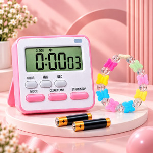 TATSAM Digital Pink Clock