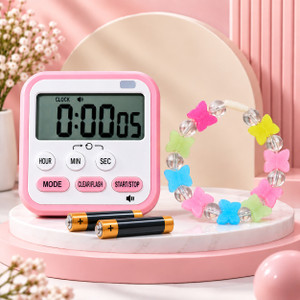 tatsam digital pink colour clock