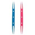 Tatting Shuttles JCBIZ 2pcs Colorful Plastic Tatting Shuttles for Hand Lace Making DIY Craft Tool (Pink, Blue)