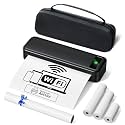 TATTMUSE AirPrint Wi-Fi Inkless Portable Printer for Travel, 8.5x11, Black