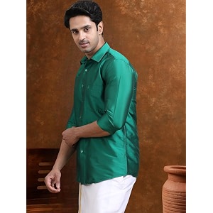 Tattva Men Silk Blend Ethnic Shirt