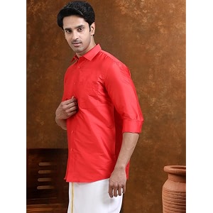 Tattva Men Silk Blend Ethnic Shirt