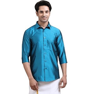 Tattva Men Silk Blend Ethnic Shirt