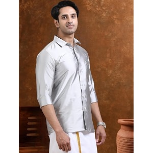 Tattva Men Silk Blend Ethnic Shirt