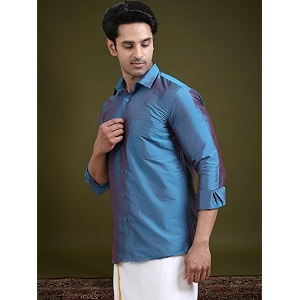 Tattva Men Silk Blend Ethnic Shirt