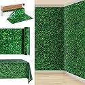 Tatuo 1 Roll 100x4.5 Ft Green Leaves Photography Backdrop Grass Tablecloth