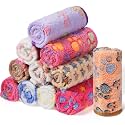 Tatuo 12 Pcs 16x24 in Puppy Dog Blankets Fleece Cat Pet Blankets Soft Warm