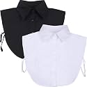 Tatuo 2 Pcs Dickey Collar for Women Detachable Fake