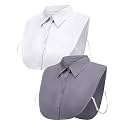 Tatuo 2 Pcs Dickey Collar for Women Detachable Fake