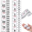 Tatuo 4Pcs Height Growth Chart for Wall Ruler Tape Adhesive for Home,White