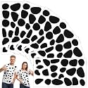 Tatuo 6 Sheets Black Adhesive Felt Spots for Dalmatian Halloween Costume