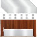 Tatuo 8 Pcs 34 x 6 in Door Kick Plates for Exterior Interior, Sliver Gray