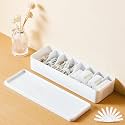 Tatuo Cord Organizer Box with Lid, White, 1 Pack