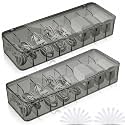Tatuo Cord Organizer for Drawer Desktop, Gray, 2 Pack