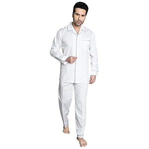 Mens Cotton Solid Night Suit