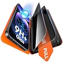 TAURI 2 Pack for 18 Pro Max Privacy Screen Protector, 1-Step Install