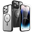 TAURI for iPhone 14 Pro Case, Compatible with MagSafe, Black
