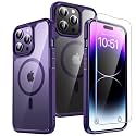 TAURI for iPhone 14 Pro Case, Compatible with MagSafe, Purple