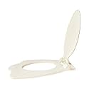 TAXAN Anglo Indian Toilet Seat Cover with Round Edges, PVC Cover for Indian Toilet Seat - High Glossy Finish, Sleek Design - Non-Soft Closing Commode Seat with Cover with Installation Kit (19.5x16 IN)
