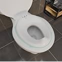 TAXAN Aqua Premium Baby Potty Training Seat | Anti-Slip Rubber Grip & Splash Guard | Universal Toddler Toilet Seat for O, V, U-Type Toilets | Includes Free Storage Hook