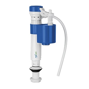 taxan anti siphon toilet flush tank adjustable 7 to 11 inches inlet valve  universal high pressure ballcock for one-piece western commodes  durable virgin abs material  pack of 1