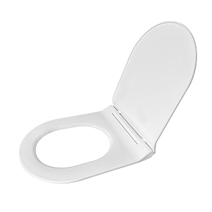taxan u-shape toilet seat cover 45cm x 36cm  hydraulic soft close mechanism  heavy duty polypropylene ewc commode seat with diy installation kit  glossy white finish