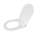 TAXAN U-shape Toilet Seat Cover (45cm x 36cm) | Hydraulic Soft Close Mechanism | Heavy Duty Polypropylene EWC Commode Seat with DIY Installation Kit | Glossy White Finish