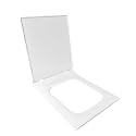 TAXAN Rectangle Toilet Seat Cover (44.5 cm x 34.5 cm) | White Seat Cover With Soft Close Mechanism,Glossy Finish,Easy To Clean |Western Toilet Cover For Bathroom with Installation Kit