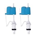 TAXAN Toilet Flush Tank Inlet Valve | Universal Adjustable Ballcock for One-Piece | Heavy Duty Virgin ABS Material | Adjustable 7-12 Inch | 2 Pis Slim Ball cock pack