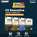 Taxmann's CRACKER COMBO for CS Executive | Dec. 2026/June 2027 Exams | Group 1 – Papers 1 to 4 | CRACKER Series | JIGL, Company Law, SUBIL and CAFM | June 2026 Edition | Set of 4 Books