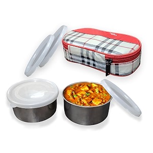 Taxton Stainless Steel Lunch Box with 2