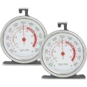 Taylor 5932 Large Dial Oven Thermometer, 3.25 Inch Stainless Steel Kitchen Cooking Thermometer for Oven, BBQ, Grill, Roasting, High Heat Resistance, Silver (Pack of 12)