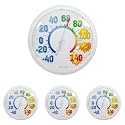 Taylor in/Out Expanded Temp Range Weather Thermometer - Color, 13.25 inches (Pack of 4)