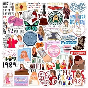 taylor vinyl self-adhesive sticker for adults multicolor stickers for laptop journal guitar mobile - waterproof residue free