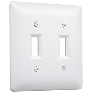 TayMac 4400W Paintable Double Toggle Light Switch