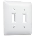 TayMac 4400W Paintable Double Toggle Light Switch