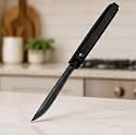 TAZLYN knife foldable Stainless Steel - Manual Cutting Tool Cutting Tool for Vegetables for Kitchen & Travel Use Blade for Fruit Cutting, Kitchen Use | Survival Tool Leather Case