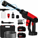 Tazomi 48V Cordless Portable Water Gun for Car Wash Bike Washing Nozzle and 5M HosePipe Pressure Washer