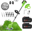Tazomi Electric Grass Cutter Machine for Garden, Lawn Mower & Weed Trimmer Electric Grass Cutter Machine for Garden, Lawn Mower & Weed Trimmer Battery & AC Adapter, AC Adapter Self Propelled Lawn Mower (1.6 inch)