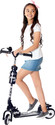 Tazomi Kids Road Runner Scooter, 4 Level Handlebar, Break & LED Light Wheel Scooter Tricycle Tricycle (Black)