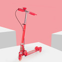 Tazomi Kids for Scooter Kick Skating Scooter Kids Road Runner Scooter, 4 Level Handlebar, Break & LED Light Wheel Scooter Tricycle (Red)