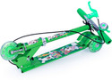 Tazomi Kick Scooter for Kids 3 Wheeler Foldable Skating Cycle with Brake and Bell (Green)