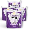 Tazza Wet Wipes, 4 x 1200 Count, Pre Saturated Gym Equipment Cleaning Wipes