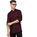TB Trybuy.in Ethnic WineRed Kurta for Men